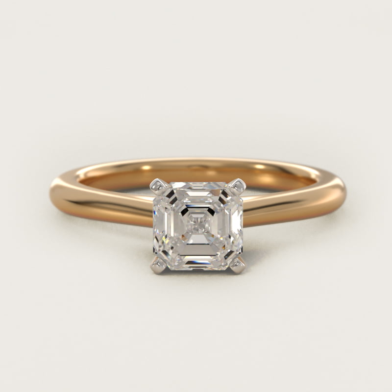 Petite Solitaire Engagement Ring in 14k Yellow Gold