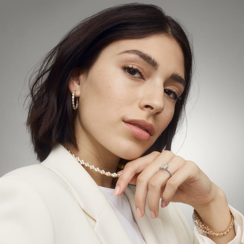 Marquise Cut Side Stone Diamond Shared Prong Engagement Ring In Platinum By James Allen