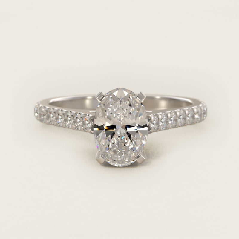 Diamond Pavé Engagement Ring In Platinum By James Allen