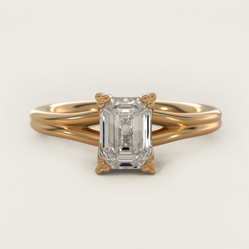 Woven Solitaire Engagement Ring In 14K Yellow Gold By James Allen