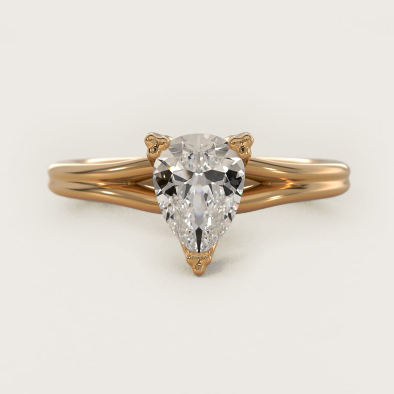 Woven Solitaire Engagement Ring In 14K Yellow Gold By James Allen
