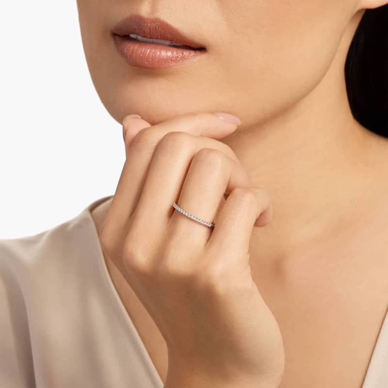 Riviera Pavé Diamond Ring in Platinum (1/4 ct. tw.)