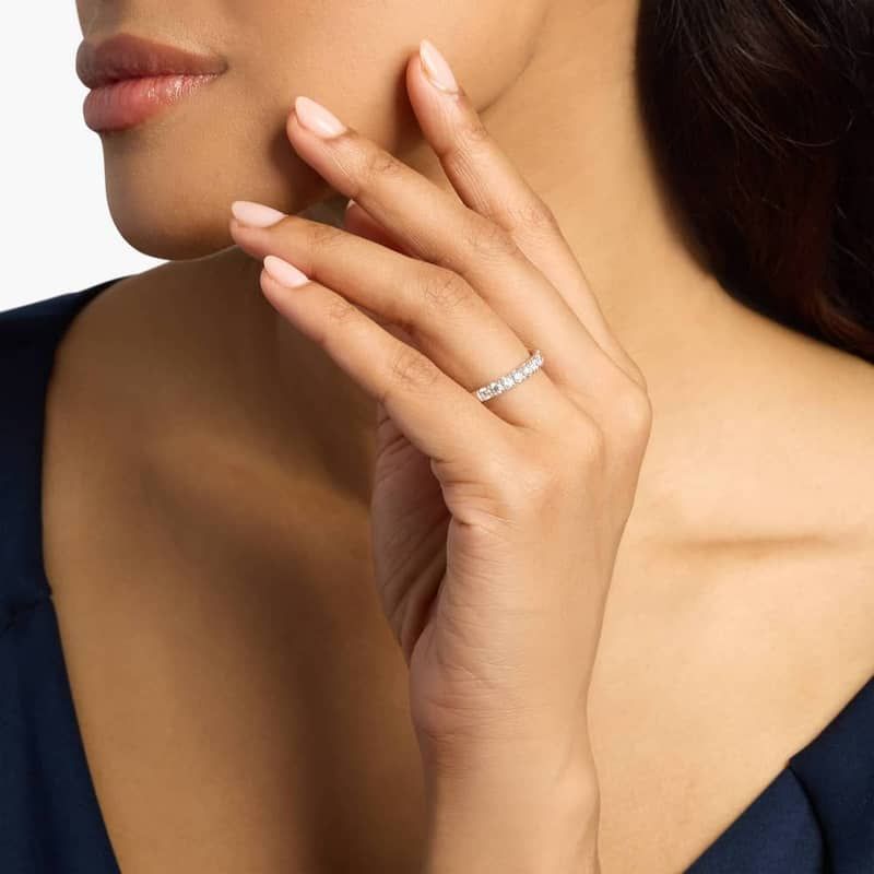 Riviera Pavé Diamond Ring In Platinum (1 Ct. tw. - H-I / SI1-SI2)