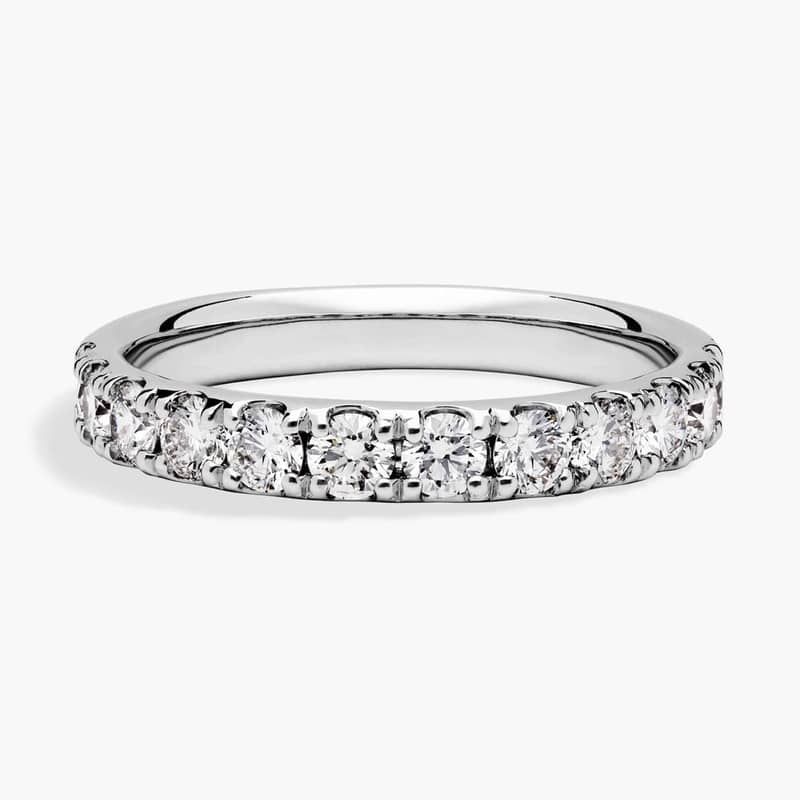 Riviera Pavé Diamond Ring In Platinum (1 Ct. tw. - H-I / SI1-SI2)