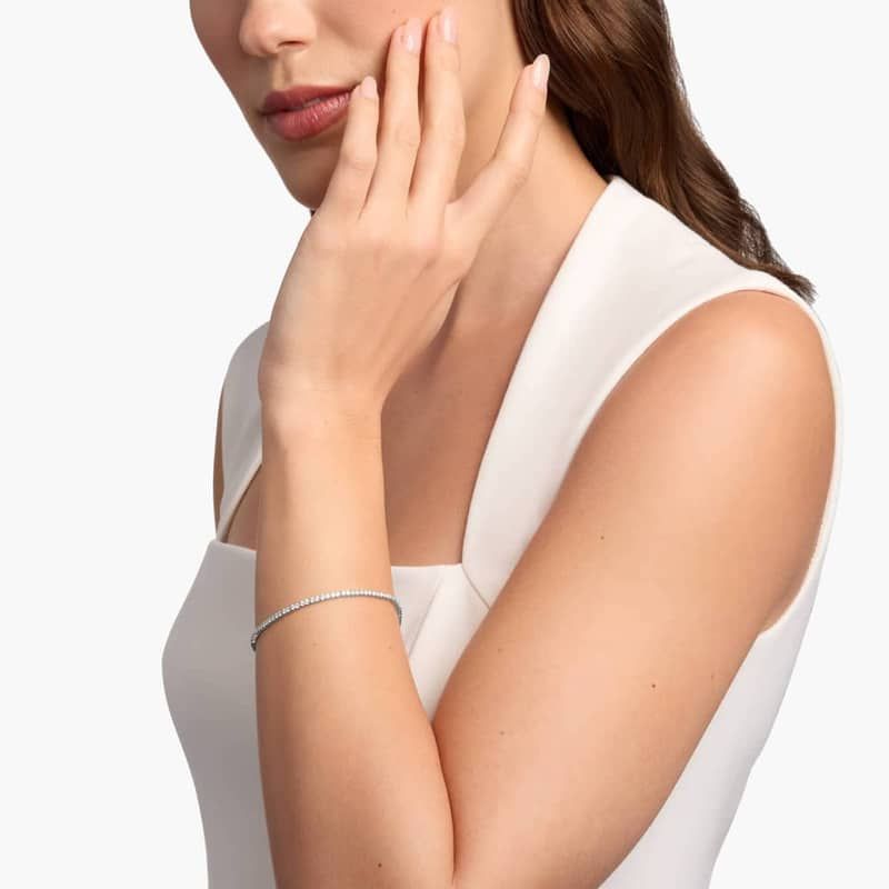 7 " Two-Prong Lab Grown Diamond Tennis Bracelet In 14K White Gold (2 Ct. tw. - F-G / VS2-SI1)