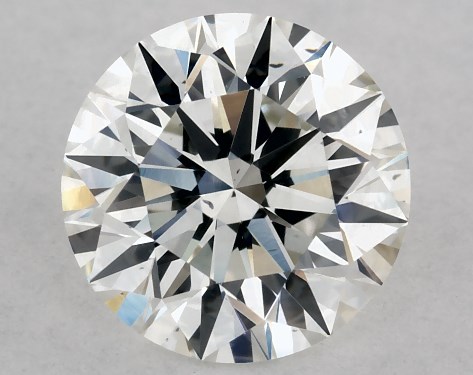 GIA 0.83 Carat H-SI1 Excellent Cut Round Diamond