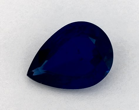 2.40 Carat Pear Natural Blue Sapphire