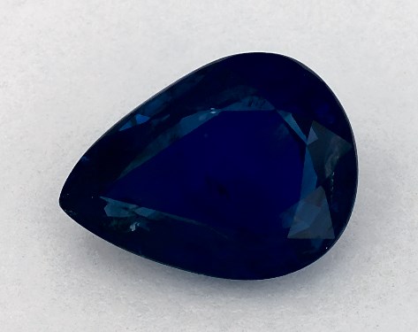 2.63 Carat Pear Natural Blue Sapphire